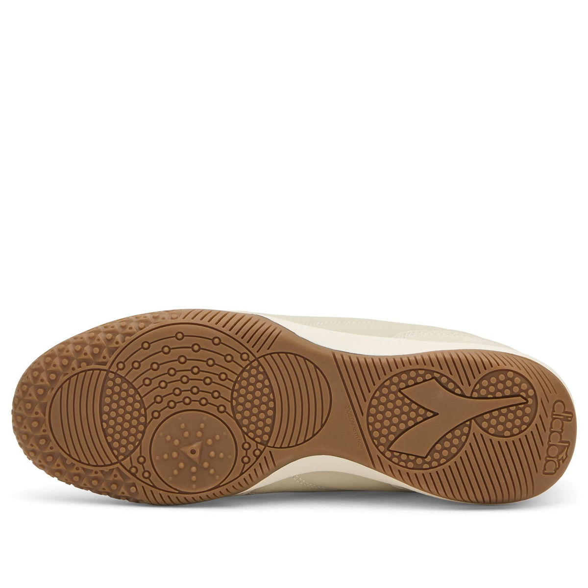 Diadora Men's Gold Indoor Metallic Sneaker in Tofu