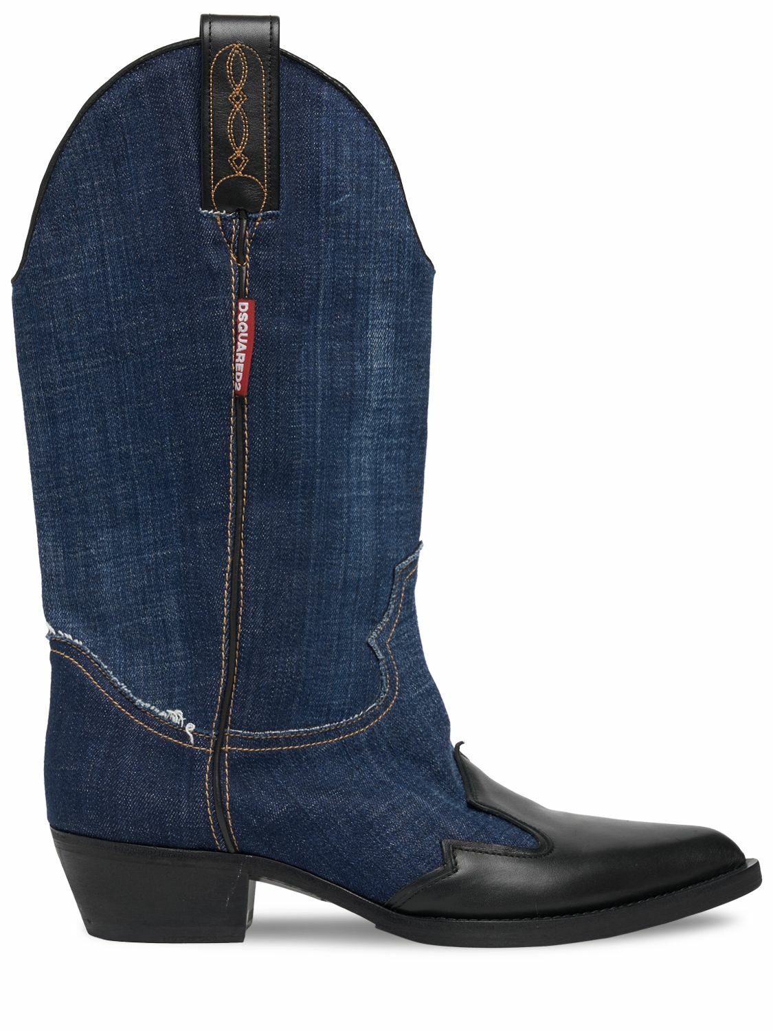 DSQUARED2 - 40mm Denim Cowboy Boots