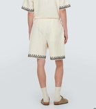 Alanui Akasha embroidered cotton-blend shorts