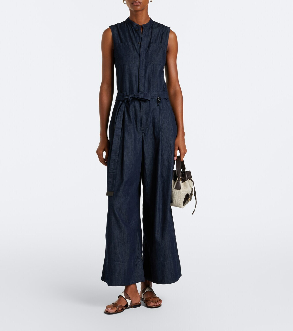 'S Max Mara Wide-leg denim jumpsuit