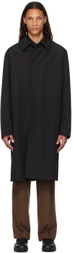 Róhe Black Relaxed Coat