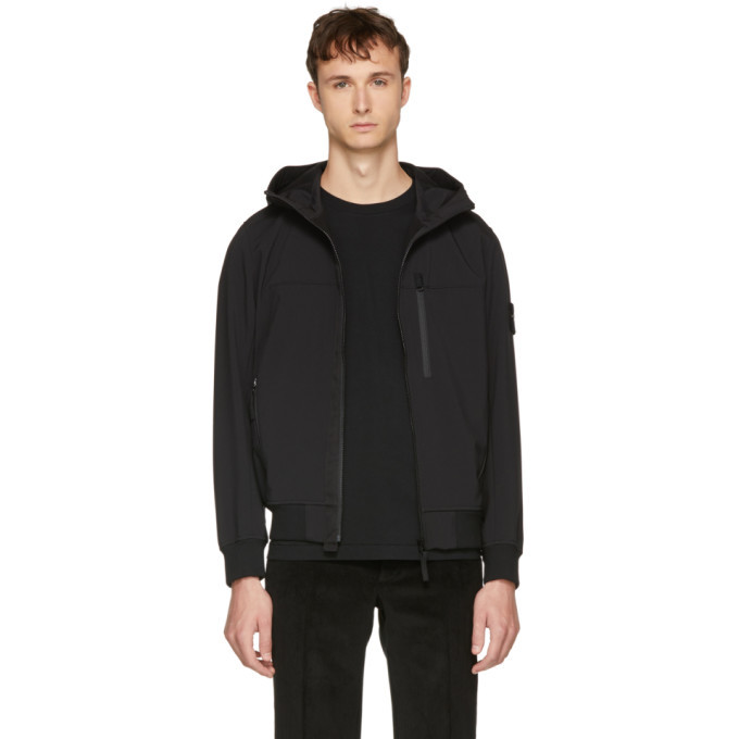 Photo: Stone Island Black Light Hooded Overcoat