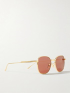 Bottega Veneta - Square-Frame Gold-Tone Sunglasses