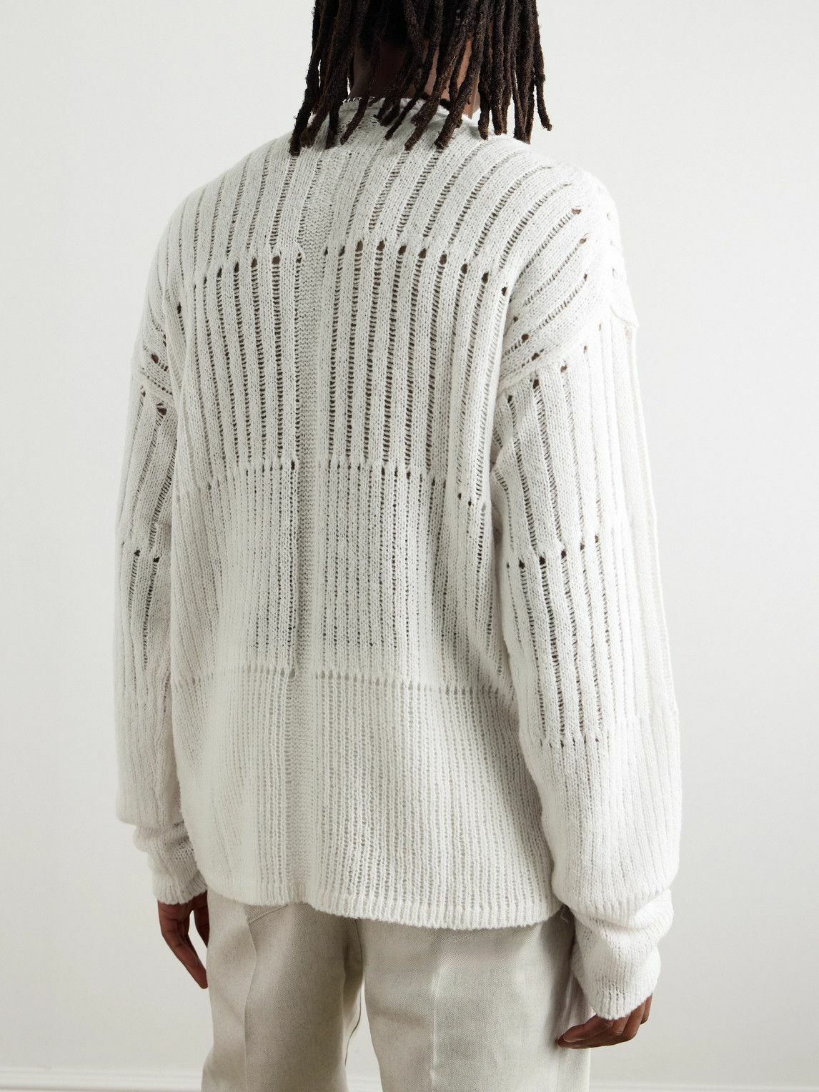 Rick Owens - Oversized Open-Knit Virgin Wool-Blend Sweater