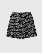Fucking Awesome Aop Stamp Sweatshorts Black - Mens - Casual Shorts