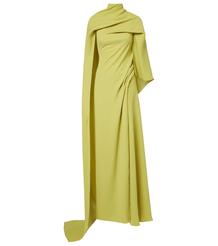 Photo: Marmar Halim Caped draped gown