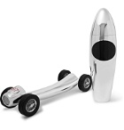 Asprey - Racing Car Sterling Silver and Enamel Cocktail Shaker - Silver