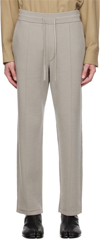 Photo: Solid Homme Gray Pintuck Sweatpants
