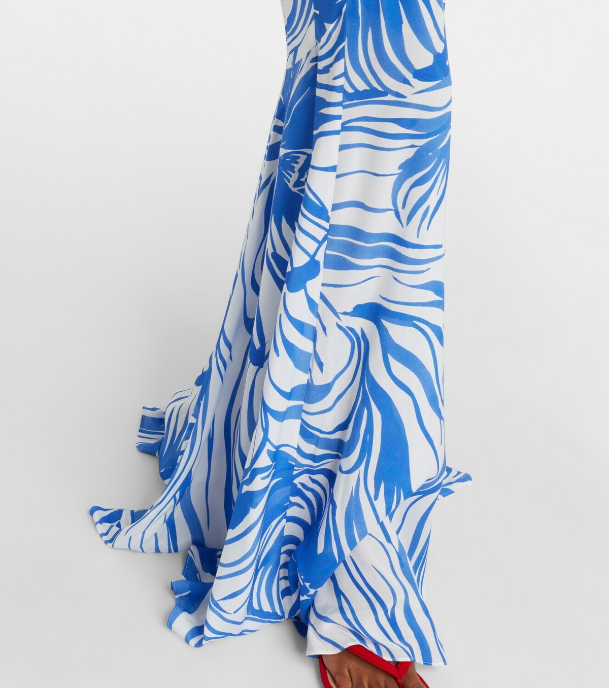 Alexandra Miro Isla scarf-detail printed gown