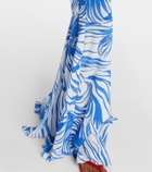 Alexandra Miro Isla scarf-detail printed gown