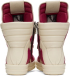 Rick Owens Pink Geobasket Sneakers