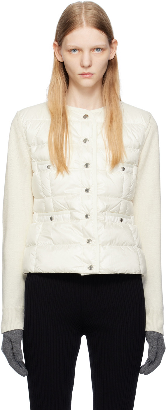 Moncler White Padded Down Jacket Moncler