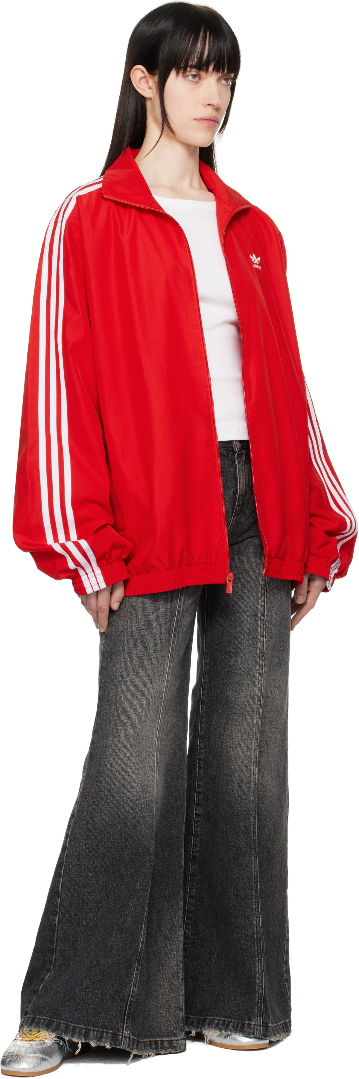 adidas Originals Red Adilenium Season 3 Oversized Track Jacket
