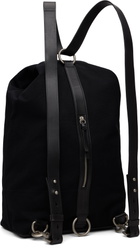 Dries Van Noten Black Adjustable Canvas Backpack