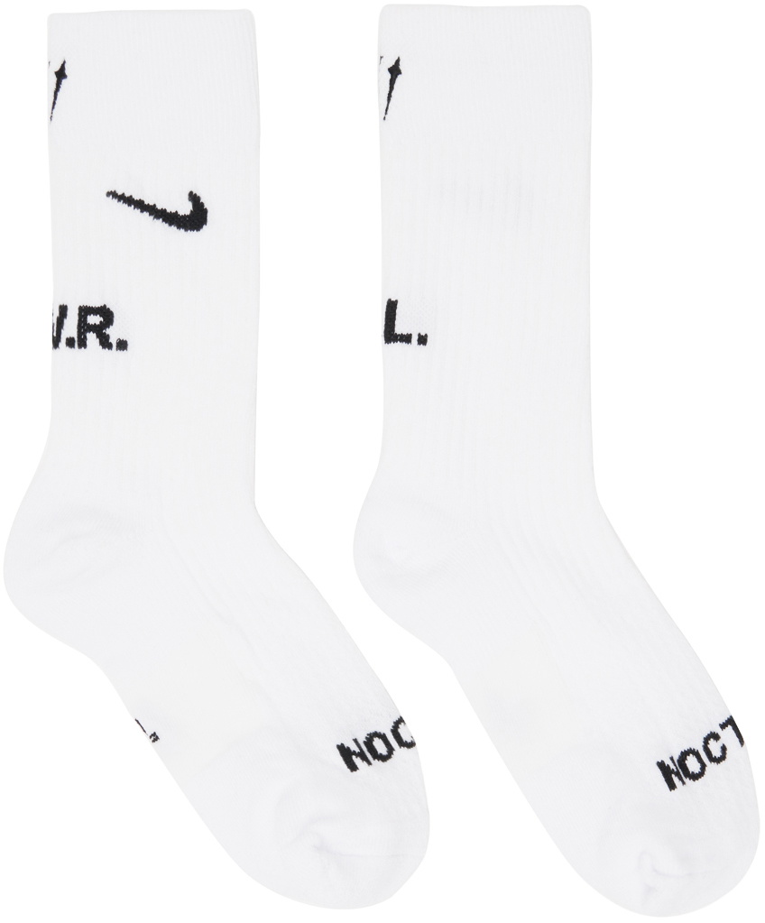 Nike Three-Pack White NOCTA Crew Socks