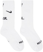 Nike Three-Pack White NOCTA Crew Socks
