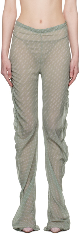 Photo: Jade Cropper Green Twisted Trousers
