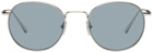 CHIMI Silver Steel Round Sunglasses