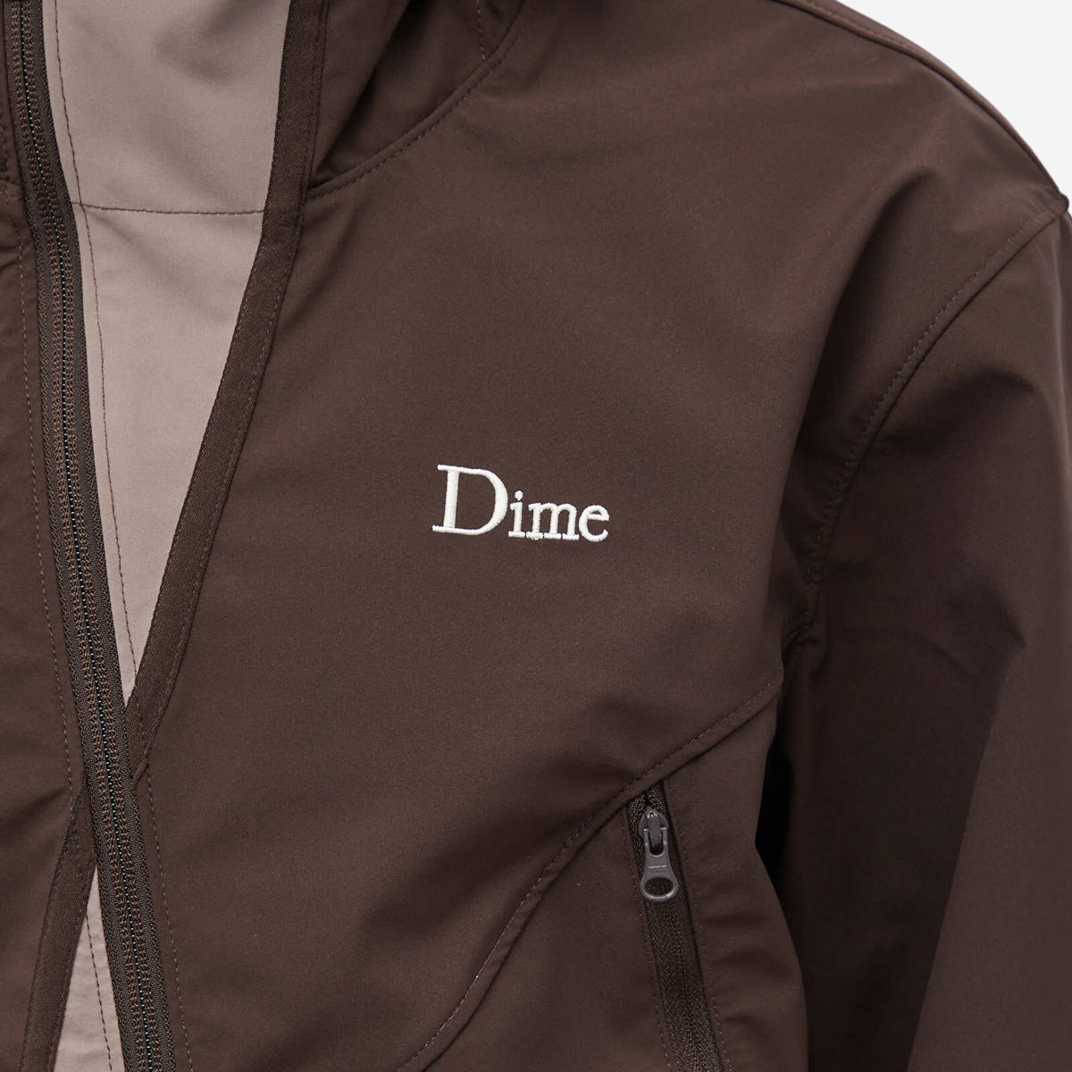 Dime Men's Extreme Windbreaker Jacket in Espresso Dime