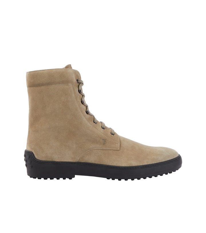 Photo: Tod's Suede combat boots