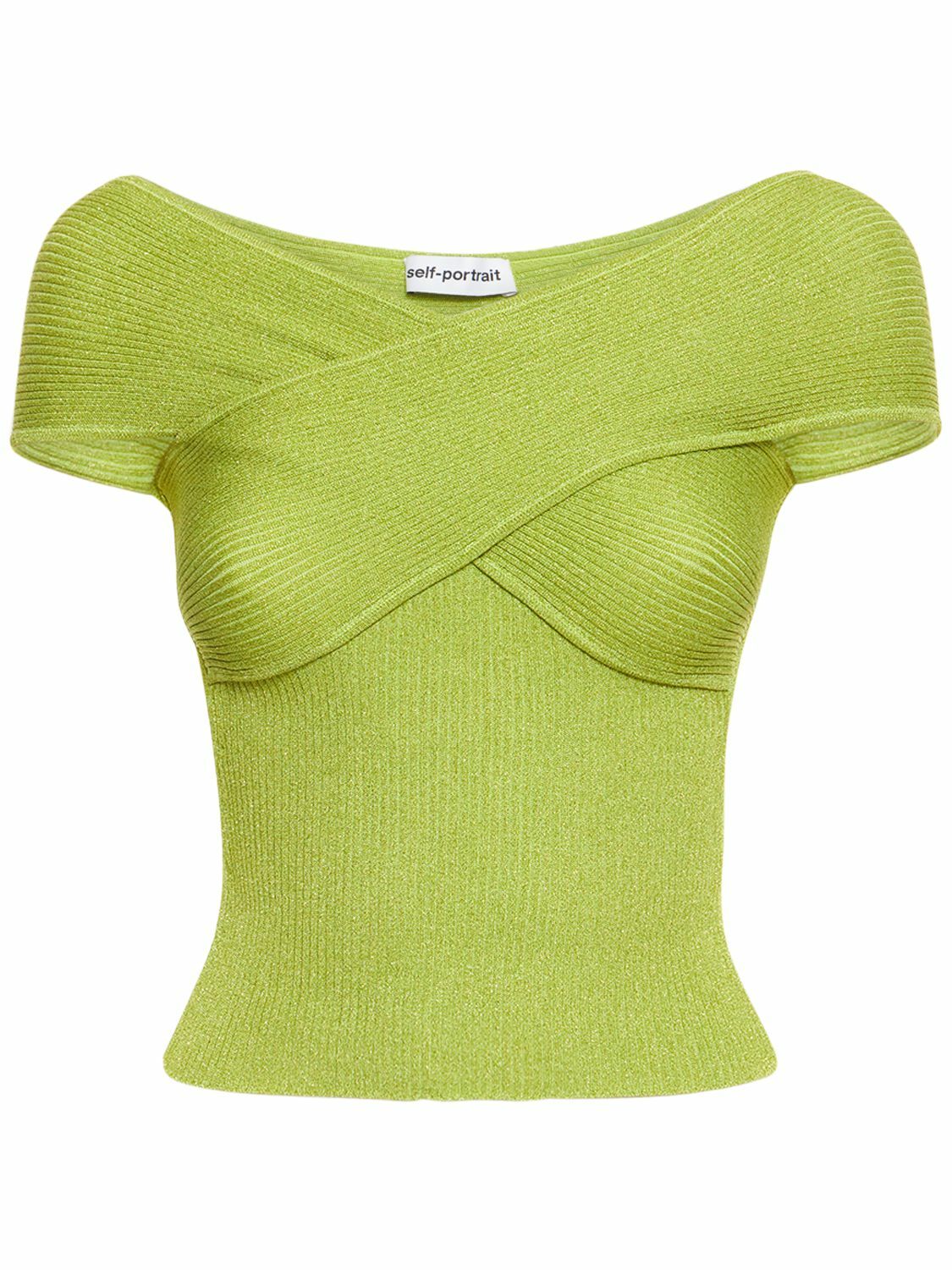 Off The Shoulder Lurex Top