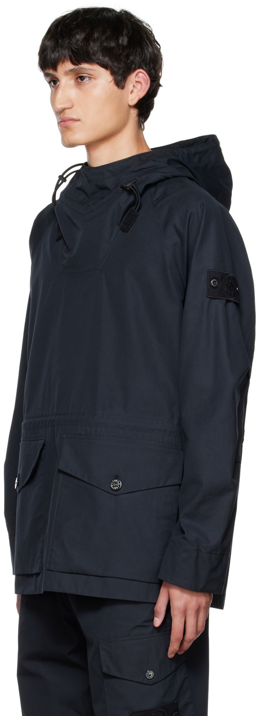 Stone Island Black O-Ventile® Ghost Piece Jacket Stone Island