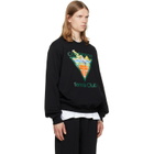 Casablanca Black Tennis Club Icon Pyramid Abduction Sweatshirt
