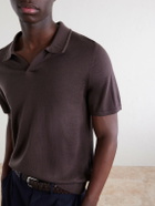 Onia - Merino Wool Polo Shirt - Brown