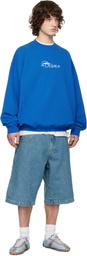 VETEMENTS Blue 'Alaska' Tourist Sweatshirt
