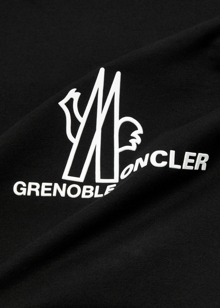 Moncler Grenoble Day-Namic Logo Cotton Sweatshirt Black