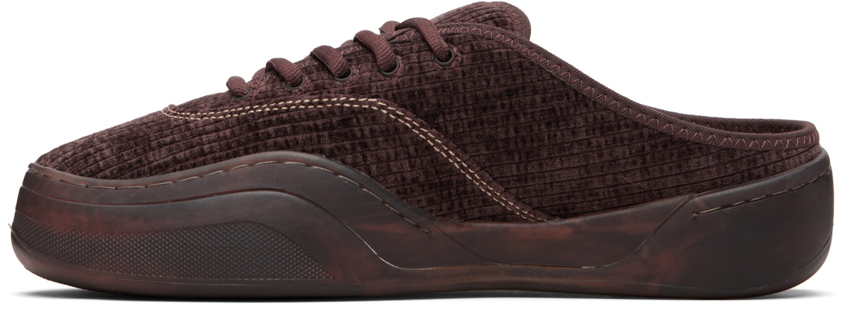 ERL Brown Corduroy Camino Sneakers