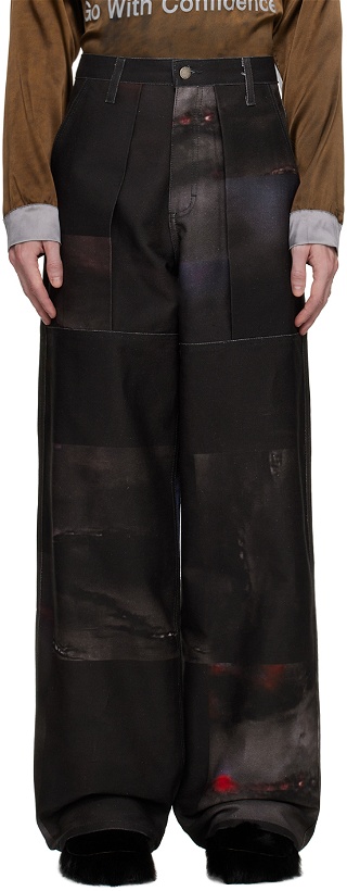 Photo: Serapis SSENSE Exclusive Black Denim Trousers