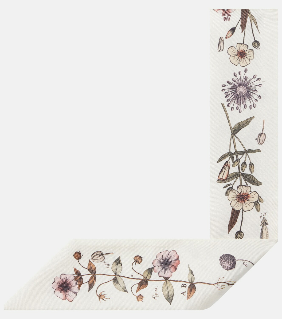 Loro Piana Floral silk scarf