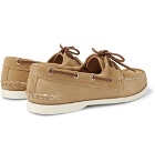 Quoddy - Downeast Suede Boat Shoes - Beige