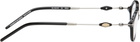 BONNIE CLYDE Black & Silver Nisa Glasses