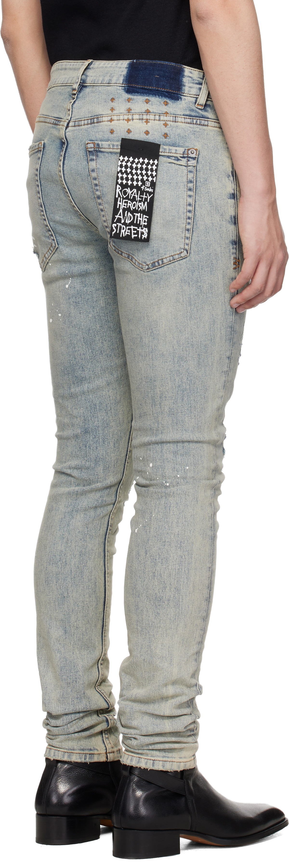 Ksubi Blue Van Winkle Paint Summer Jeans