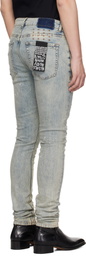 Ksubi Blue Van Winkle Paint Summer Jeans