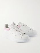 Alexander McQueen - Exaggerated-Sole Leather Sneakers - White