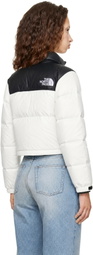 The North Face White Nuptse Short Down Jacket