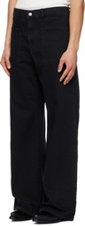 Courrèges Black 2-Pocket Baggy Jeans