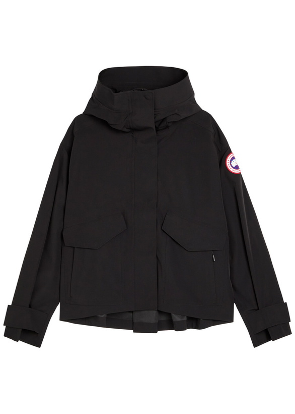 Photo: Canada Goose Tofino Hooded Rain Jacket Black
