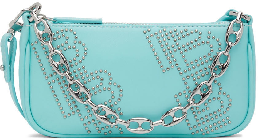 BY FAR Blue Mini Rachel Shoulder Bag By Far