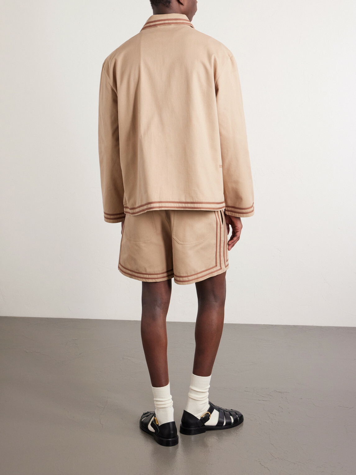 BODE - Canteen Cotton-Twill Overshirt - Neutrals