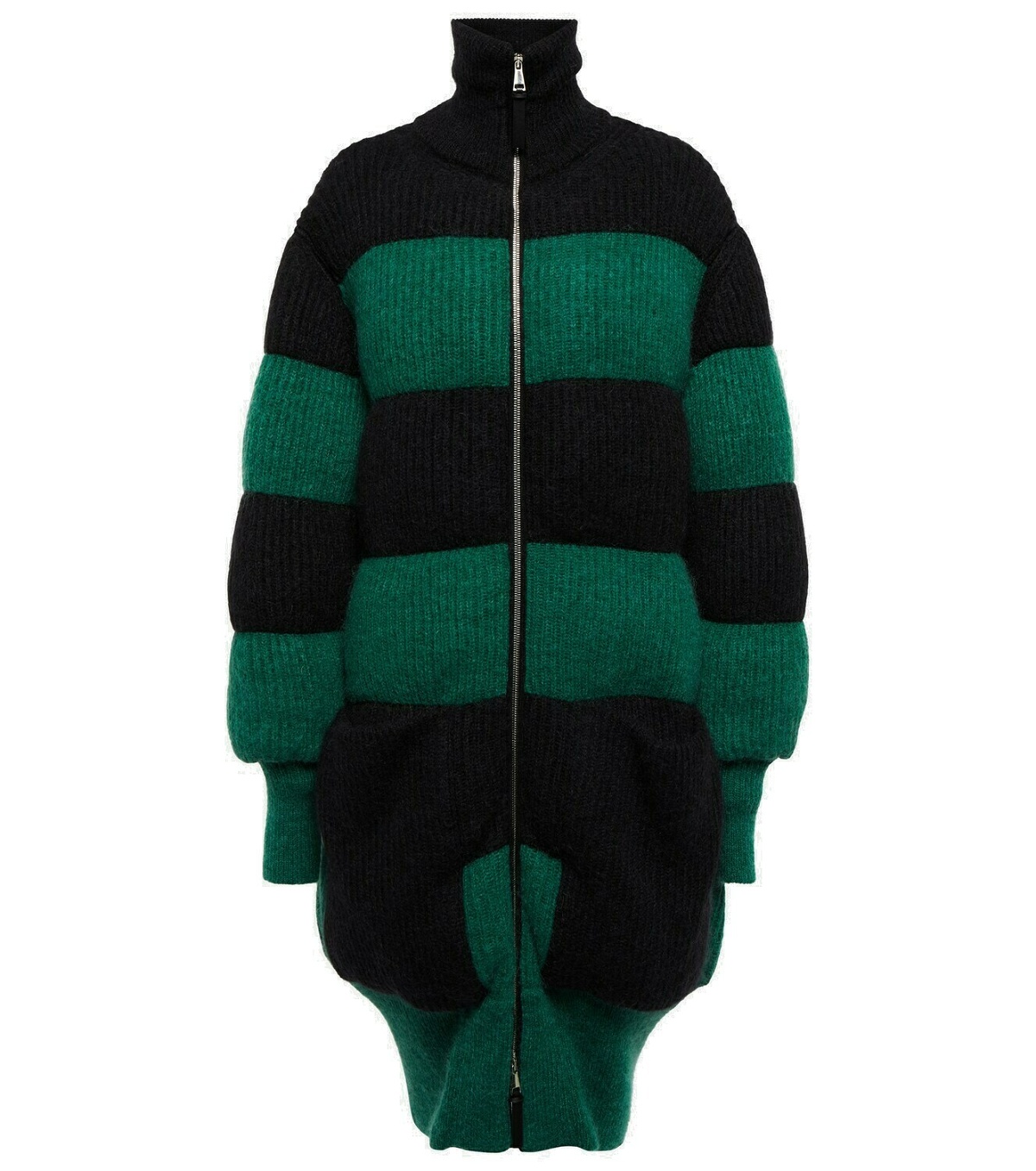 Moncler Genius - Ribbed-knit wool-blend down coat Moncler Genius