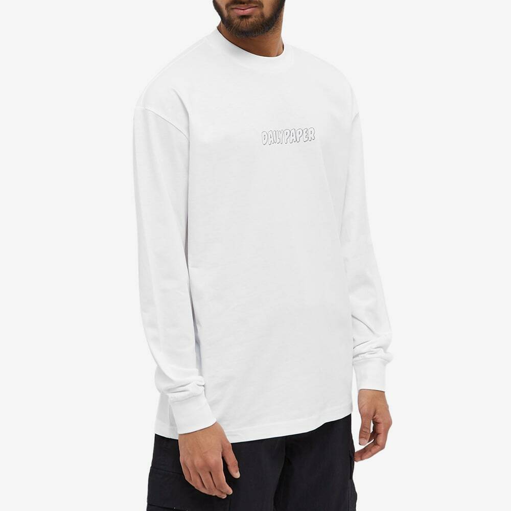 Daily Paper Men's Long Sleeve Remulto T-Shirt in White Daily Paper