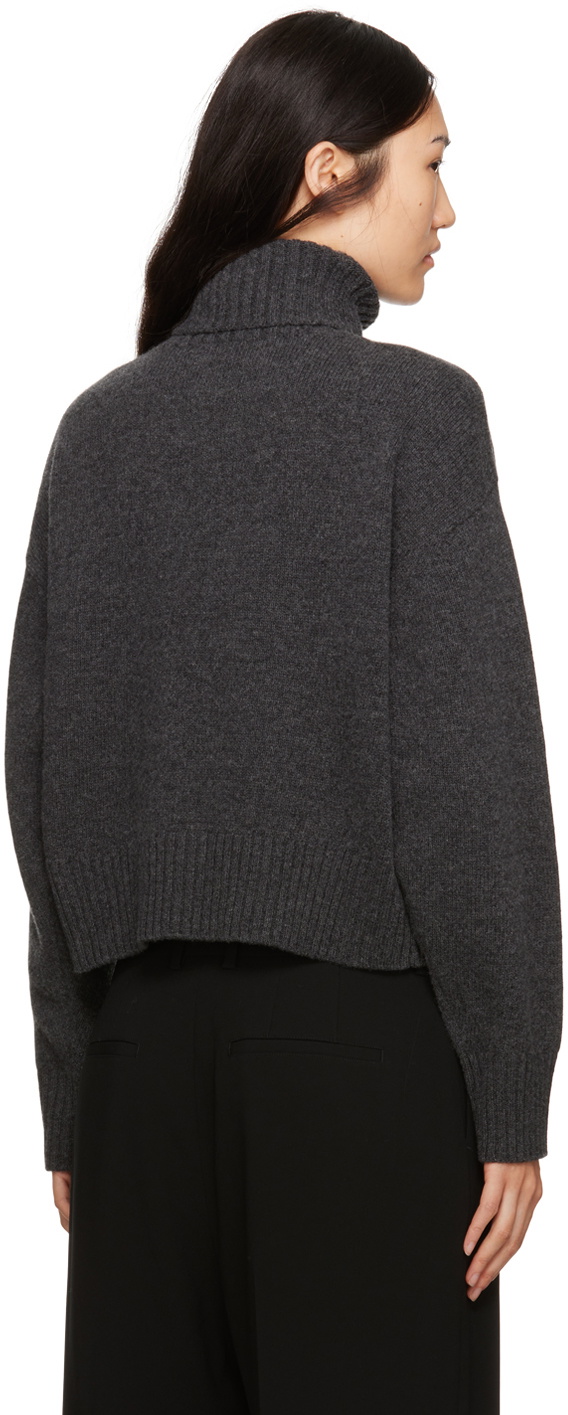 Filippa K Gray Dropped Shoulder Turtleneck
