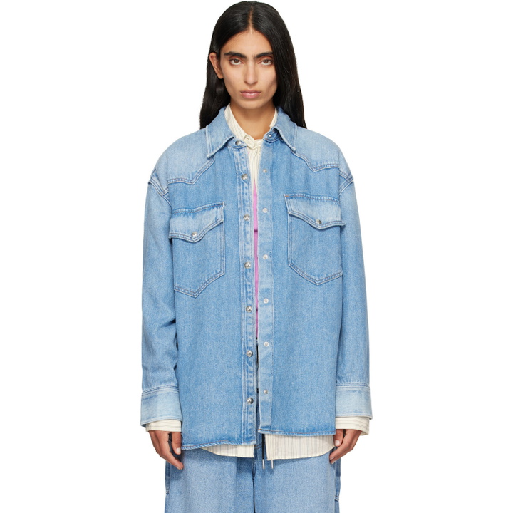 Photo: AGOLDE Blue Lotta Denim Shirt