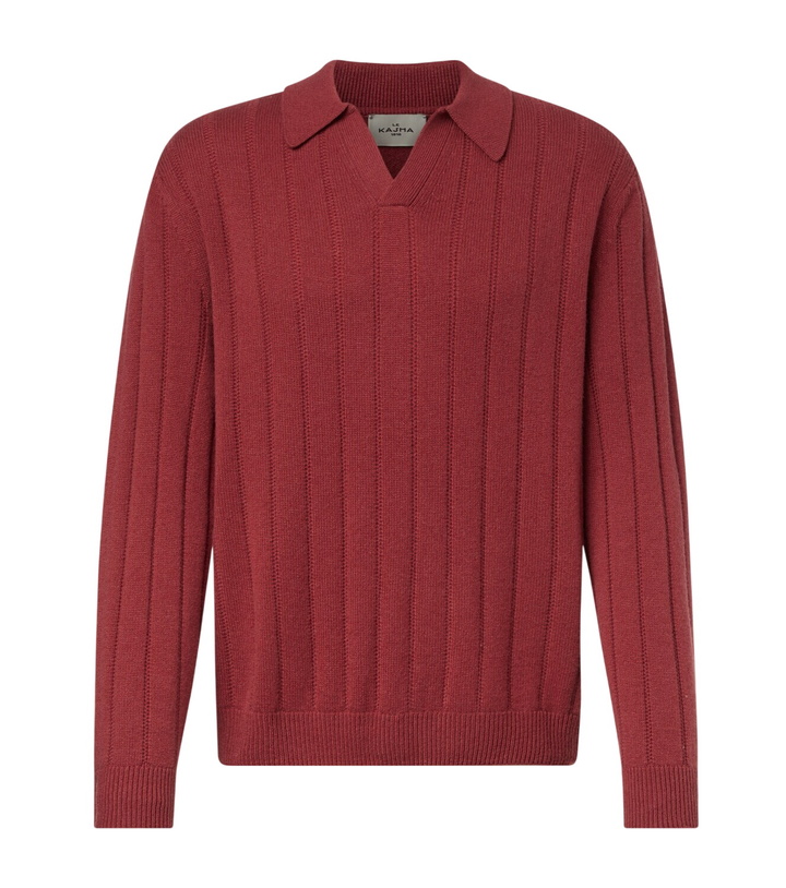 Photo: Le Kasha Sitia cashmere polo sweater