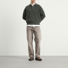 Ronning Men's Long Sleeve Knit Polo in Sage