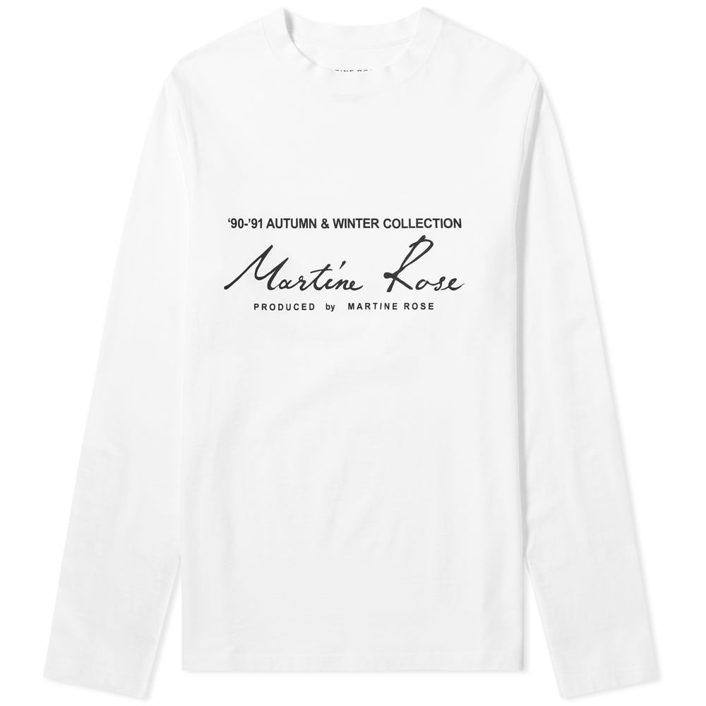 Photo: Martine Rose Long Sleeve Logo Tee